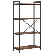 Рафт за книги Димян дъб 60 x 30 x 120 см Инженерно дърво