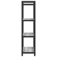 Рафт за книги Сив сонома 60 x 30 x 120 см Инженерно дърво