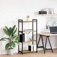 Рафт за книги Дъб 40 x 30 x 85 см Инженерно дърво