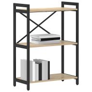 Рафт за книги 60 x 30 x 85 cm Инженерна дървесина Сонома дъб