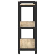 Рафт за книги 60 x 30 x 85 cm Инженерна дървесина Сонома дъб