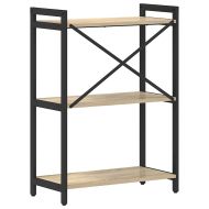 Рафт за книги 60 x 30 x 85 cm Инженерна дървесина Сонома дъб