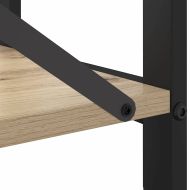 Рафт за книги 60 x 30 x 85 cm Инженерна дървесина Сонома дъб