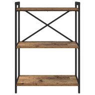 Рафт за книги Старо дърво 60 x 30 x 85 cm Инженерно дърво