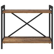 Рафт за книги 60 x 30 x 50 см Инженерна дървесина Старо дърво