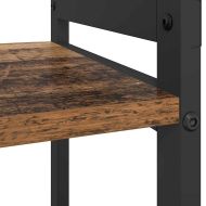Рафт за книги 60 x 30 x 50 см Инженерна дървесина Старо дърво