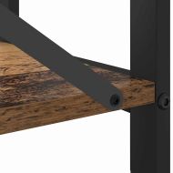 Рафт за книги 60 x 30 x 50 см Инженерна дървесина Старо дърво