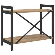Рафт за книги 60 x 30 x 50 см Инженерна дървесина Дъб