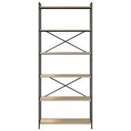 Рафт за книги Сонома дъб 80 x 30 x 189,5 см Инженерно дърво