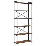 Рафт за книги Димян дъб 40 x 30 x 85 см Инженерно дърво