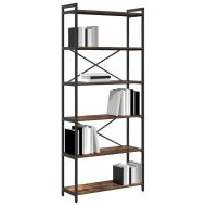 Рафт за книги 80 x 30 x 189,5 см Инженерна дървесина Димян дъб
