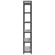 Рафт за книги Сив сонома 40 x 30 x 85 см Инженерно дърво