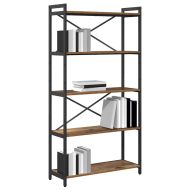 Рафт за книги Старо дърво 80 x 30 x 155 см Инженерно дърво