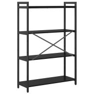 Рафт за книги Черния дъб 80 x 30 x 120 см Инженерно дърво