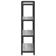 Рафт за книги Сив сонома 80 x 30 x 120 см Инженерно дърво