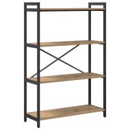 Рафт за книги Дъб 80 x 30 x 120 см Инженерно дърво