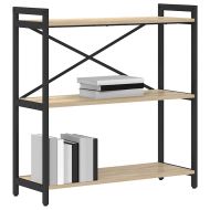 Рафт за книги Сонома дъб 80 x 30 x 85 cm Инженерно дърво