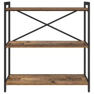 Рафт за книги Старо дърво 80 x 30 x 85 cm Инженерно дърво