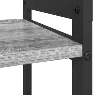Рафт за книги Сив сонома 80 x 30 x 50 см Инженерно дърво