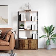 Рафт за книги Старо дърво 80 x 30 x 155,5 см Инженерно дърво