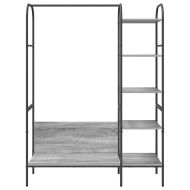 Държач за дрехи Сиво 120 x 44 x 160 см Инженерна дървесина