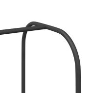 Държач за дрехи Черно 100 x 44 x 160 см Инженерно дърво