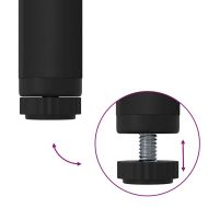 Държач за дрехи Черно 100 x 44 x 160 см Инженерно дърво