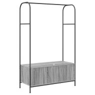 Държач за дрехи Сив 100 x 44 x 160 см Инженерно дърво
