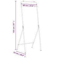 Държач за дрехи Черно 60 x 53 x 155 см Стомана
