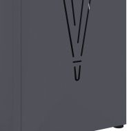 Стойка за чадър Антрацит 15,5 х 15,5 х 49 см Метал