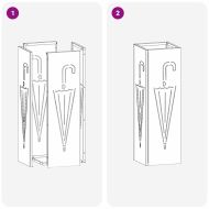 Стойка за чадър Горчица 15,5 х 15,5 х 49 см Метал