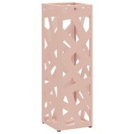 Стойка за чадър със съхранение Розово 15,5 х 15,5 х 49 см Метал