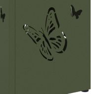 Стойка за чадър Маслинено 15,5 х 15,5 х 49 см Метал