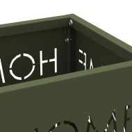 Стойка за чадър Маслинено 15,5 х 15,5 х 49 см Метал