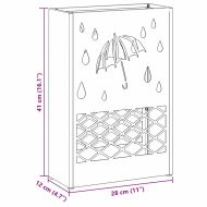 Стойка за чадър Антрацит 28 x 12 x 41 см Стомана