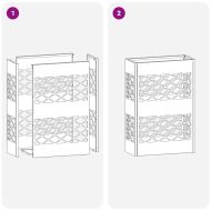 Стойка за чадър Бяло 28 x 12 x 41 см Стомана