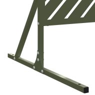 Екран за уединение Маслинено 100 x 50 x 180 см Стомана