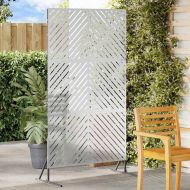 Екран за уединение Сив 100 x 50 x 180 см Стомана