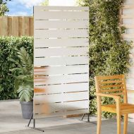 Екран за уединение Сив 100 x 50 x 180 см Стомана