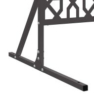 Екран за уединение Черно 100 x 50 x 180 см Стомана