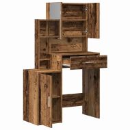 Тоалетка с рафт Старо дърво 80 x 35 x 132 см Инженерно дърво