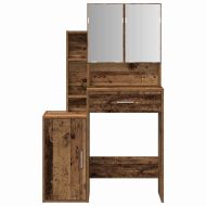 Тоалетка с рафт Старо дърво 80 x 35 x 132 см Инженерно дърво