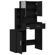 Тоалетка с чекмедже Черния дъб 80 x 35 x 132 см Инженерно дърво