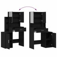 Тоалетка с чекмедже Черния дъб 80 x 35 x 132 см Инженерно дърво