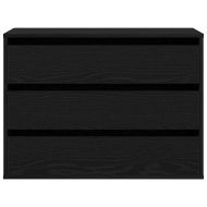 Чекмеджетен шкаф Черно 80 x 41 x 58 см Инженерно дърво