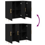 Служебен шкаф Черния дъб 90 x 34 x 80 см Инженерно дърво