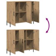 Служебен шкаф Дъб 90 x 34 x 80 см Инженерно дърво