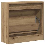 Шкаф за обувки с рафт Дъб 60 x 21 x 57 cm Инженерно дърво