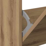 Шкаф за обувки с рафт Дъб 60 x 21 x 57 cm Инженерно дърво