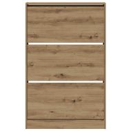 Шкаф за обувки с рафт Дъб 80 x 21 x 125,5 cm Инженерно дърво